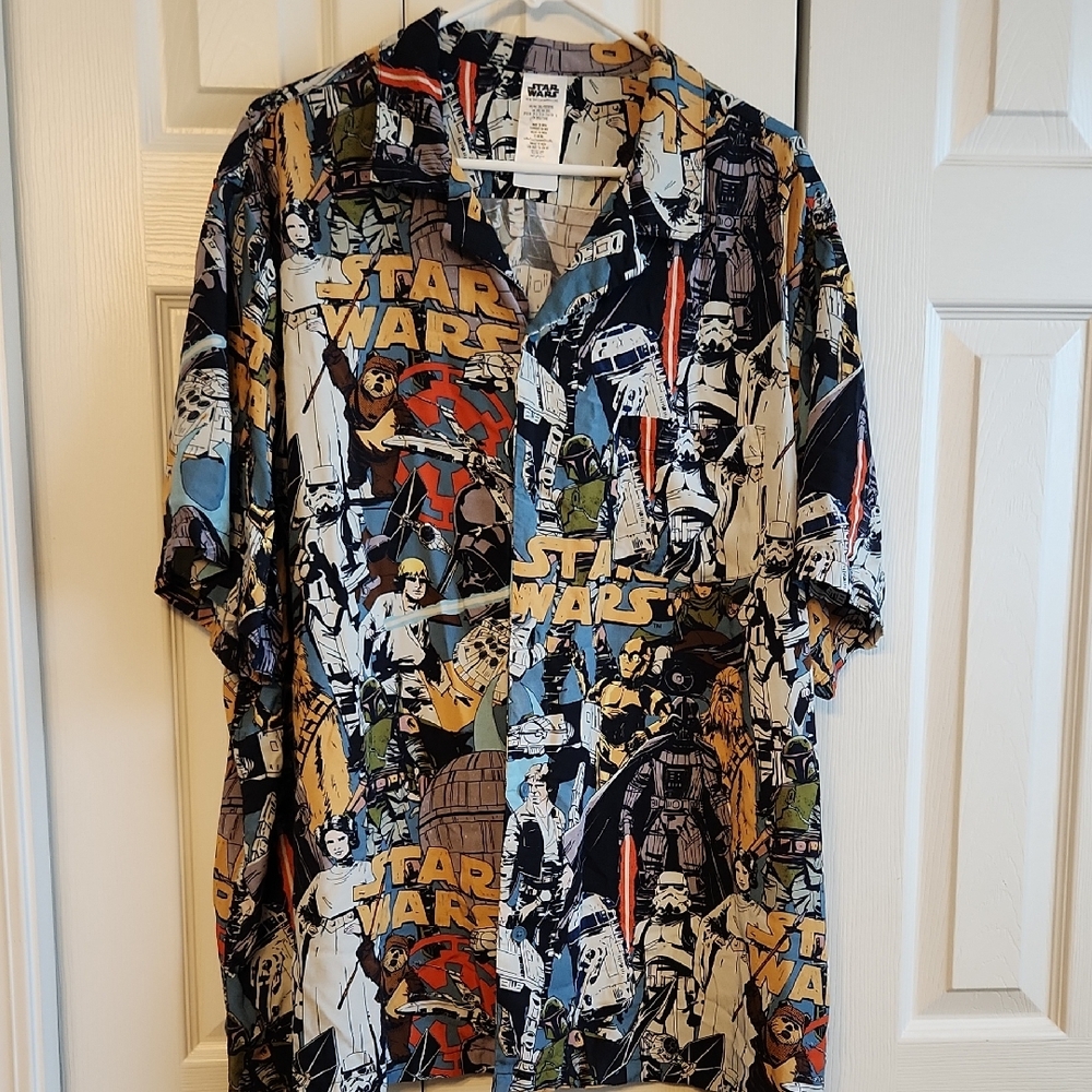 Star Wars Celebrate The Saga Disney Parks 2025 All Over Print Button Down 3XL